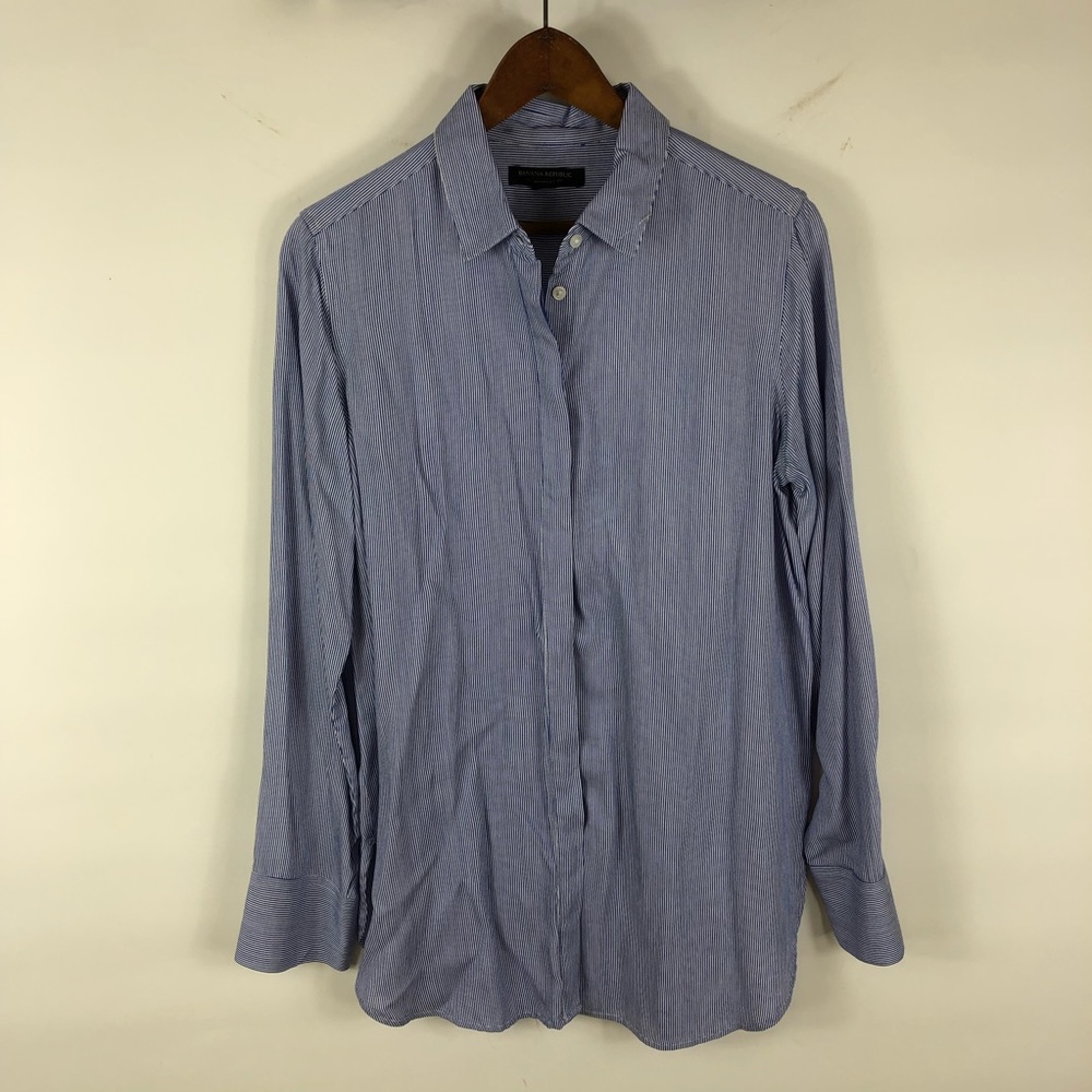 Banana Republic | Blue Striped Parker Tunic Top